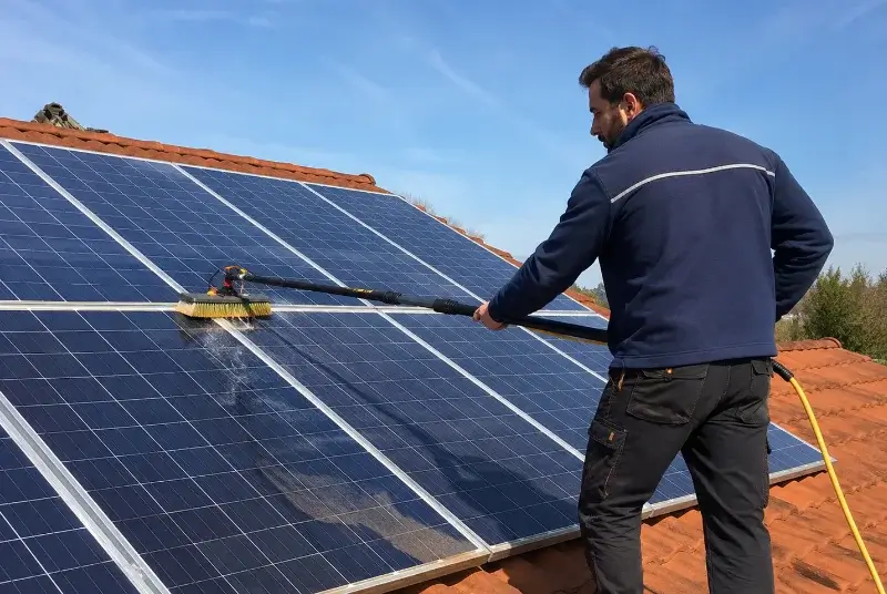 Nettoyage et entretien de panneaux solaires à Laboutarie